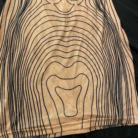 Sheer abstract Mini Dress - Picture 5 of 6